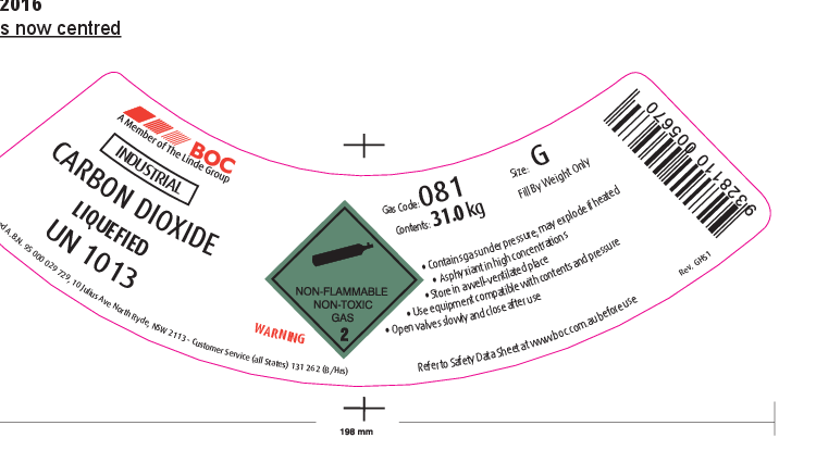 081G BOC CO2 INDUSTRIAL G SIZE