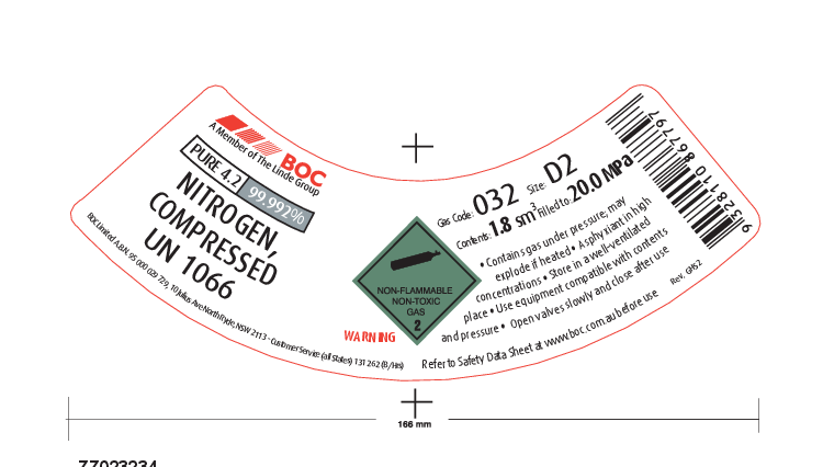 032D2 BOC NITROGEN D2 SIZE