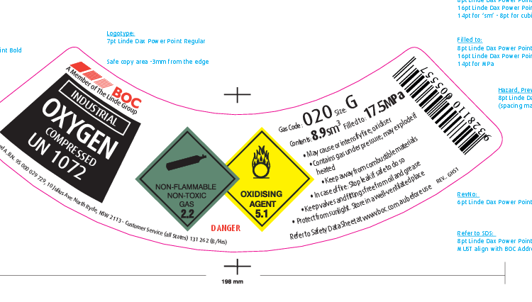 020G BOC OXYGEN INDUST G SIZE