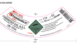 [119G2] 119G2 BOC STAINSHIELD LIGHT 2.5% CO2 IN AR G2 SIZE