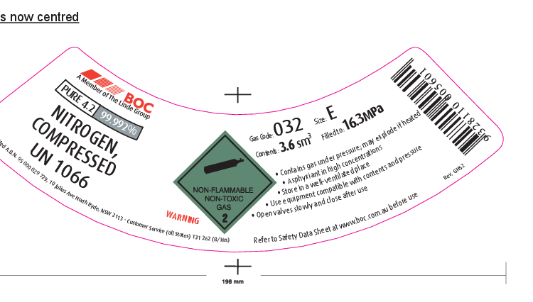 032E BOC NITROGEN E SIZE