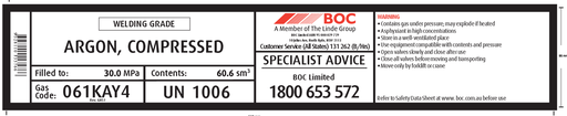 [061KAY4] 061KAY4 BOC ARGON WELDING KAY4 SIZE