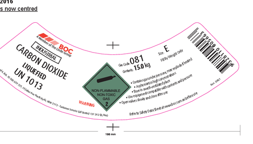 [081E] 081E BOC CO2 INDUSTRIAL E SIZE