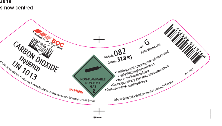 082G BOC CO2 FOOD FRESH G SIZE (31KG NET) | Black Cat Gas