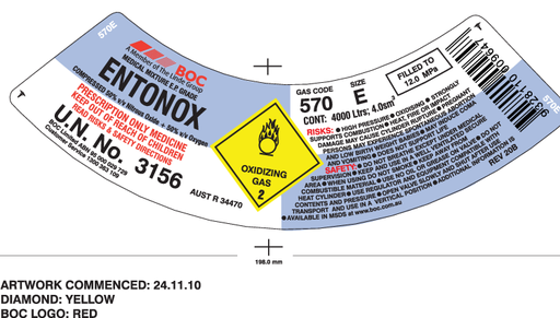[570E] 570E BOC ENTONOX E SIZE