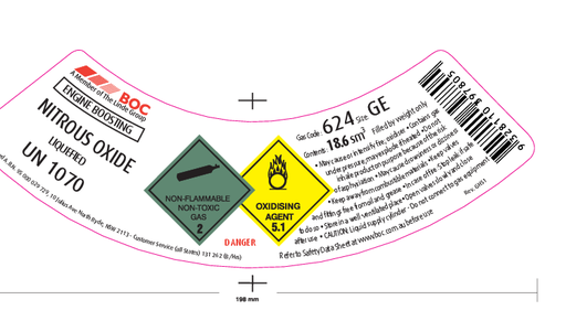 [624GE] 624GE BOC NITROUS OXIDE (N20) ENGINE BOOSTING GE SIZE
