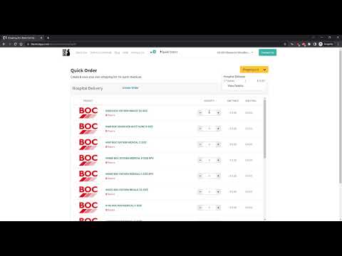 Ordering via Quick Order